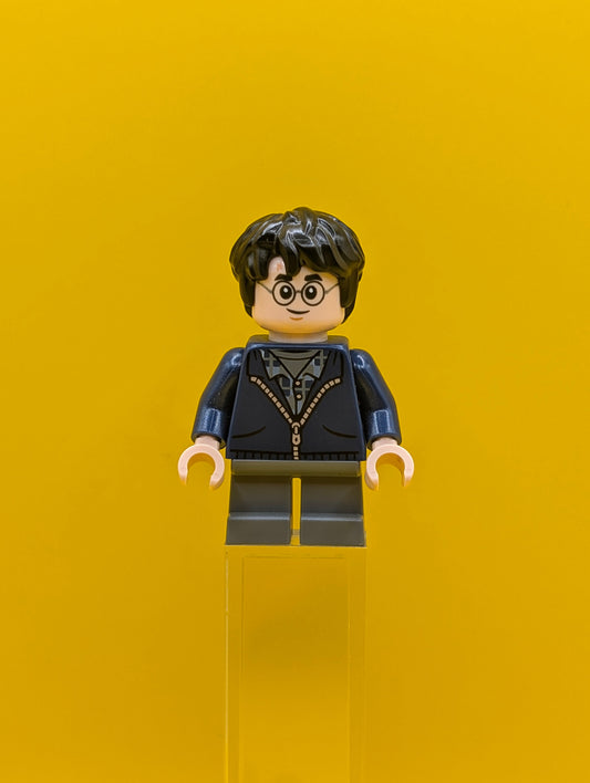 Harry Potter hp495 Dark Blue Hoodie, Dark Bluish Gray Short Legs Harry Potter Lego Minifigure