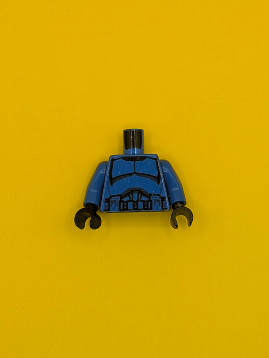 Torso SW Armor Clone Trooper with Belt with Pockets Pattern (Senate Commando) / Blue Arms / Black Hands 973pb1845c01 Lego