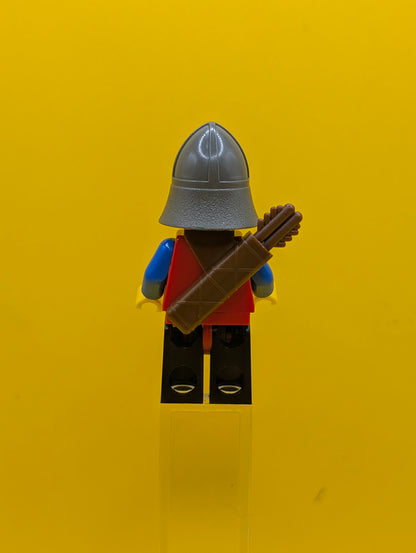 Scale Mail cas150 Red with Blue Arms, Black Legs with Red Hips, Dark Gray Neck-Protector Castle Lego Minifigure