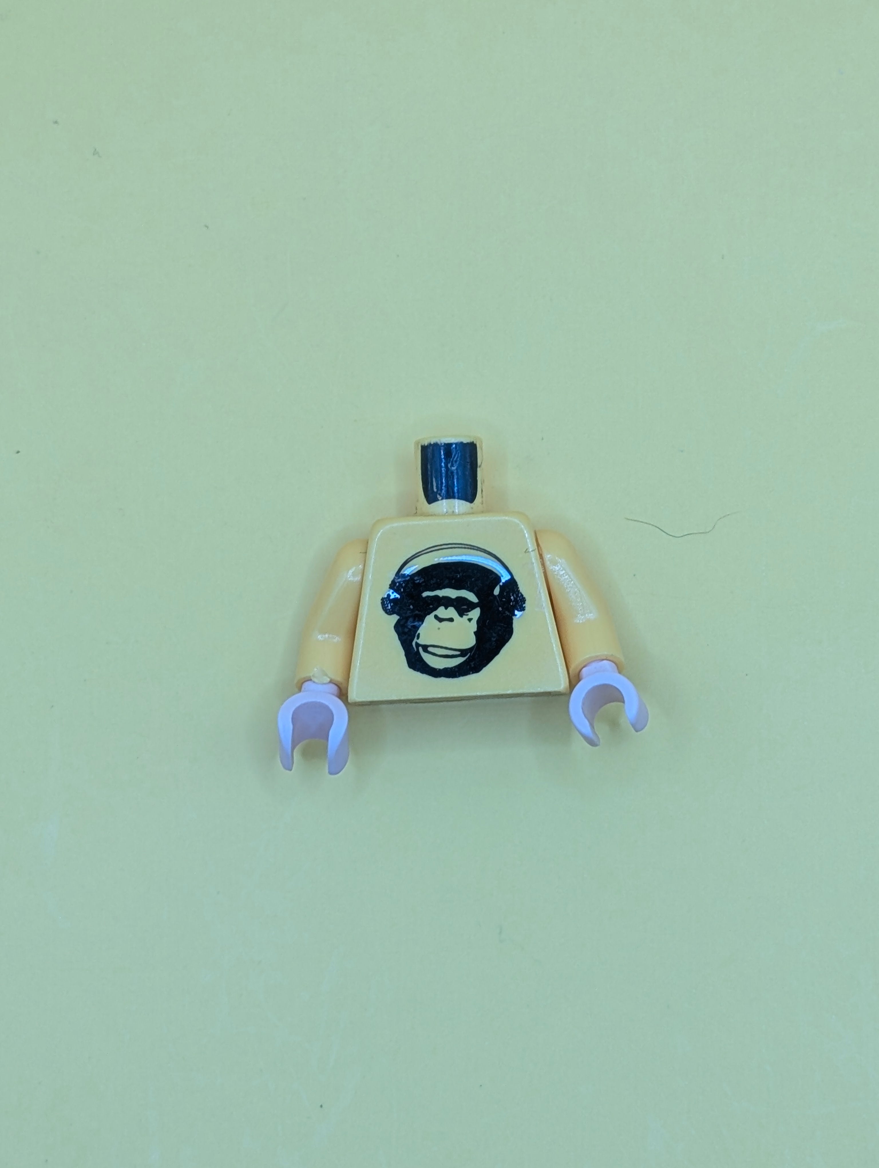 Torso Speed Racer Chimpanzee with Silver Headphones Pattern / Yellow A ...