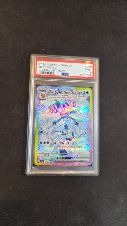 #206/187 Glaceon ex (JP) PSA 9 -Terastal Festival
