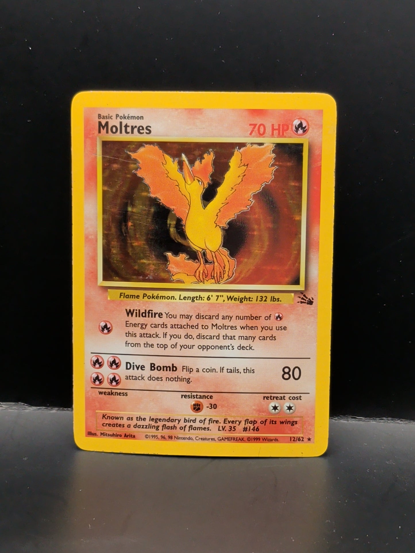 Moltres (Unlimited Holo) #12/62 - Fossil