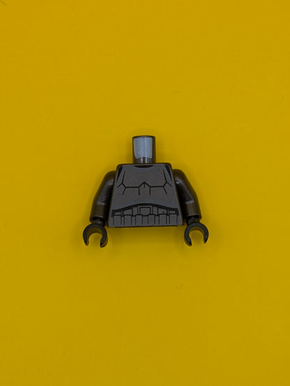 Torso SW Armor Stormtrooper, Detailed Armor without Shoulder Belts, Dark Bluish Gray Markings Pattern / Pearl Dark Gray Arms / Black Hands 973pb1828c01 Lego