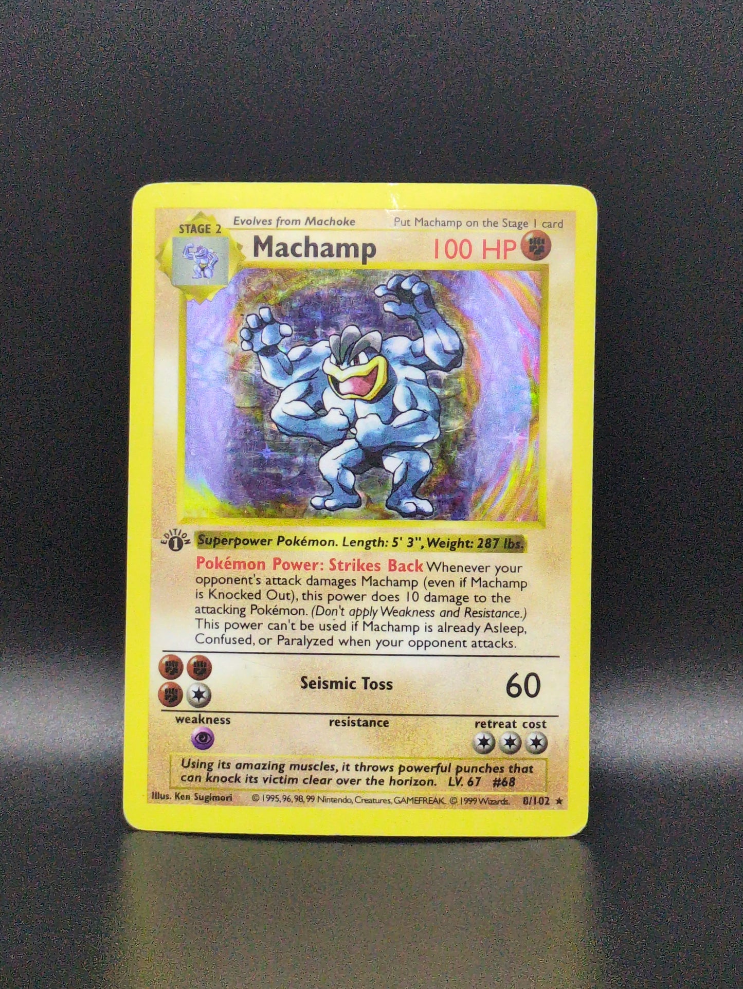 Machamp (Base Set Shadowless 1st Edition) #8/102 - Deck Exclusive