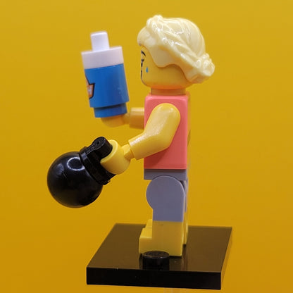 Fitness Instructor CMF Minifigure Lego Series 25 (Complete Set, with stand and accessories) col25-7
