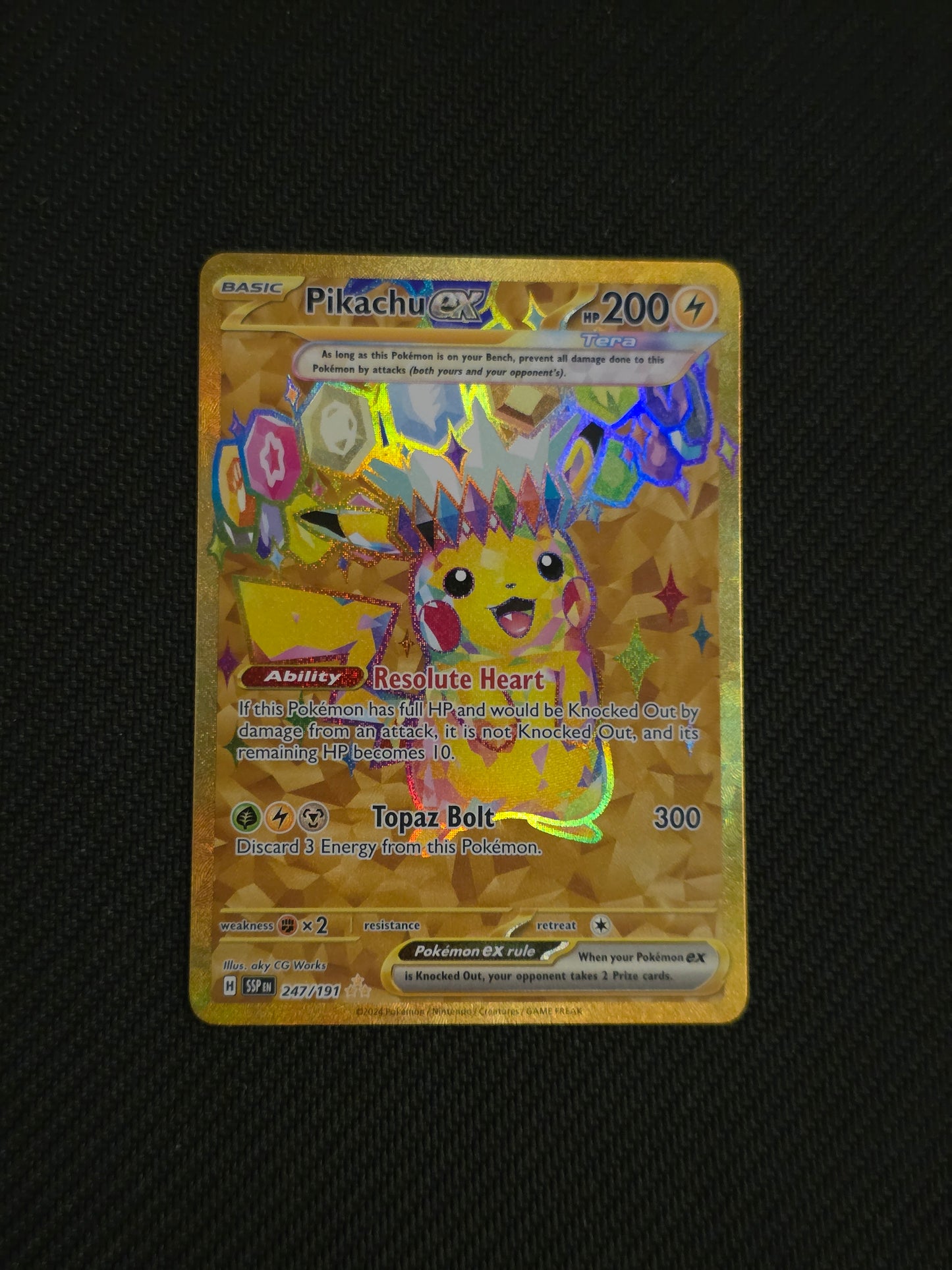 Pikachu ex #247/191 -Surging Sparks