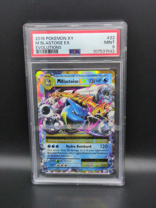#22/108 M Blastoise EX XY Evolutions PSA 9