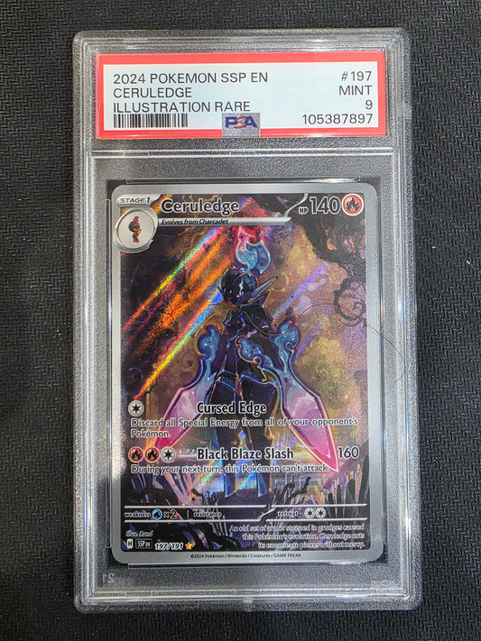 #197/191 Ceruledge Surging Sparks PSA 9
