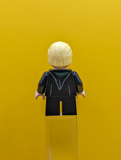 Draco Malfoy hp254 Black Torso Slytherin Robe, Black Short Legs Minifigure Lego