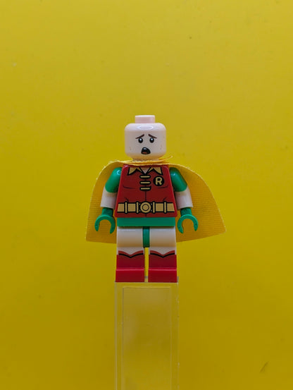 Robin sh0315 Green Glasses, Smile / Scared Pattern DC Lego Minifigure