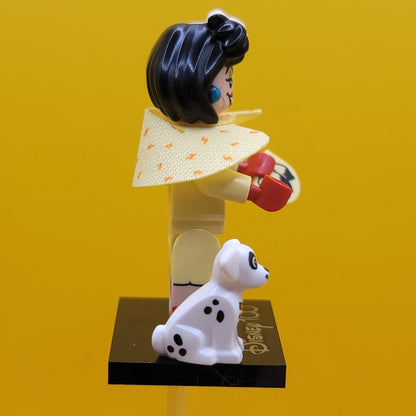 Cruella De Vil & Dalmatian Puppy CMF Minifigure Lego Disney 100 (Complete Set, with stand and accessories) coldis100-13