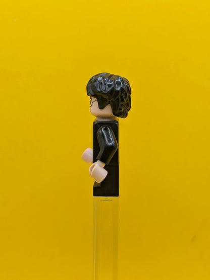 Harry Potter hp314 Gryffindor Robe Open, Black Short Legs, Grin / Scared Head Harry Potter Lego Minifigure