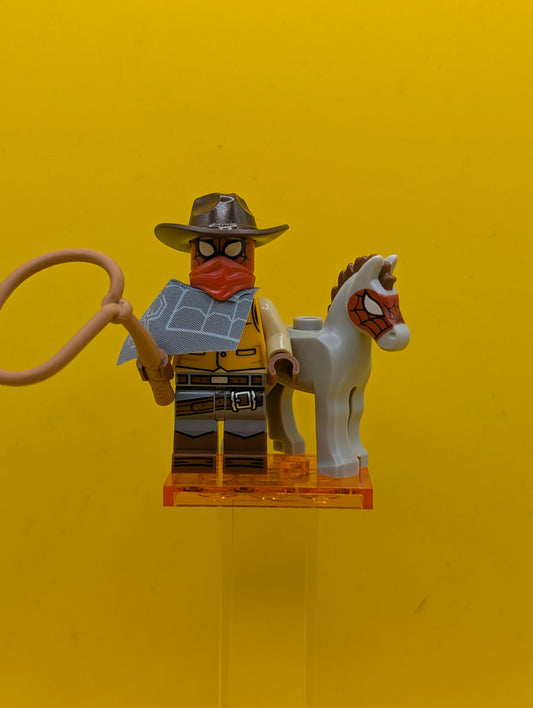 Patrick O'Hara colspi-11 Web-Slinger, Spider-Man Across the Spider-Verse (Complete Set with Stand and Accessories) Marvel Lego Minifigure