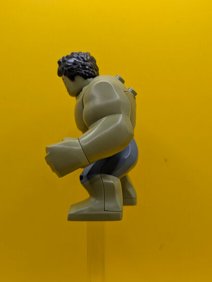 Hulk sh0966 Giant, Sand Blue Pants with Lavender Panels, Raging Marvel Lego Minifigure