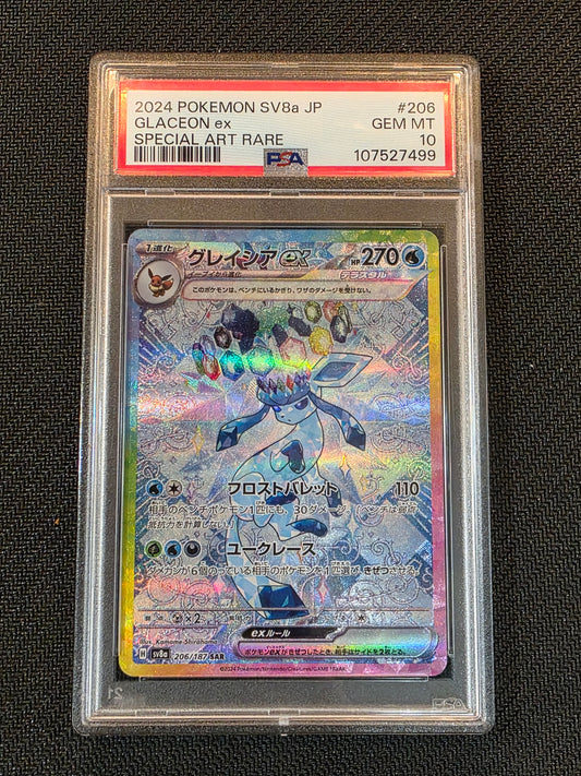 #206/187 Glaceon EX Terrestrial Festival PSA 10