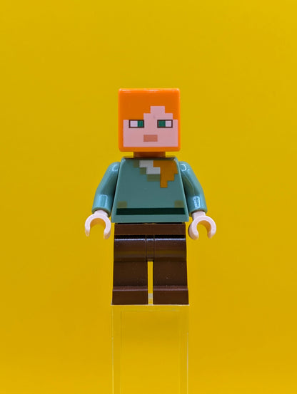 Alex min017 Reddish Brown Legs Minecraft Minifigure Lego