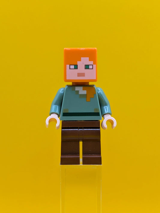 Alex min017 Reddish Brown Legs Minecraft Minifigure Lego