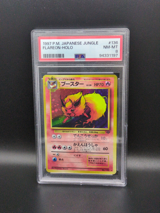 #136 Flareon (JP) Jungle PSA 8