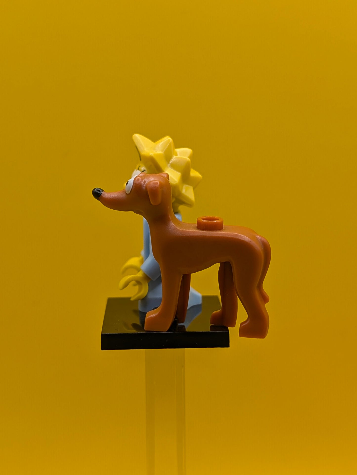 Maggie Simpson and Santas Little Helper colsim2-4 The Simpsons Series 2 Minifigure Lego (complete Set with Stand and Accessories)