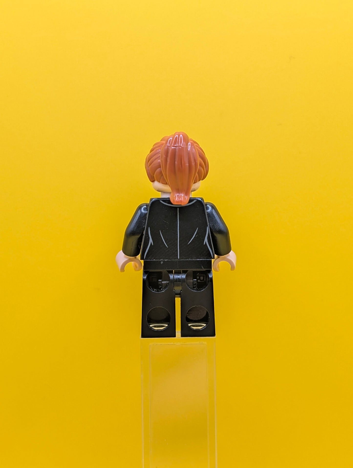 Pepper Potts sh0740 Black Suit, Dark Orange Ponytail Marvel Lego Minifigure