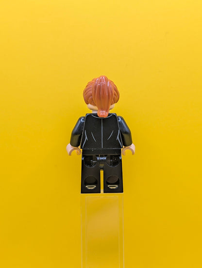 Pepper Potts sh0740 Black Suit, Dark Orange Ponytail Marvel Lego Minifigure