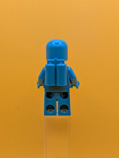 Classic Space idea227 Dark Turquoise with Air Tanks and Updated Helmet Idea Lego Minifigure