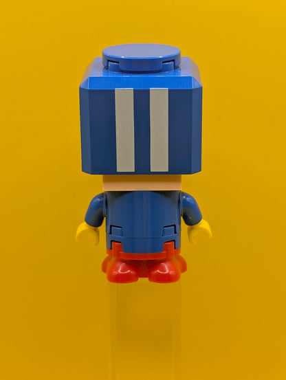 Blue Toad mar0215 Pit Crew Uniform Super Mario Lego Minifigure