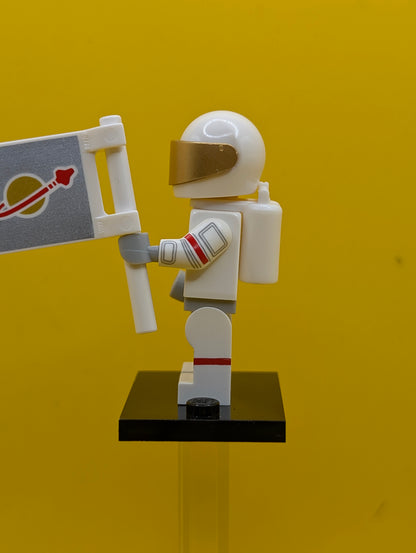 Astronaut col15-2 Series 15 (Complete Set with Stand and Accessories) CMF Lego Minifigure