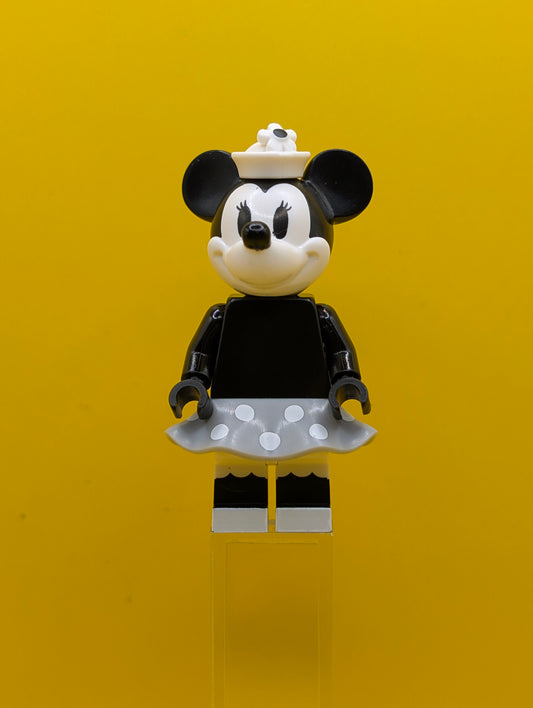 Vintage Minnie dis025 Disney, Series 2 (Minifigure Only without Stand and Accessories) Cmf Lego Minifigure