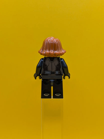 Black Widow sh0881 Metallic Light Blue Trim Marvel Minifigure Lego