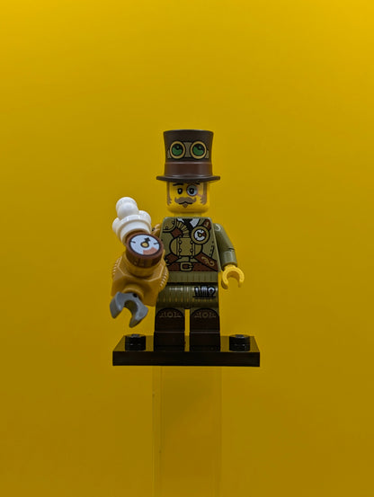 Steampunk Inventor col27-12 Series 27 (complete Set with Stand and Accessories) CMF Minifigure Lego