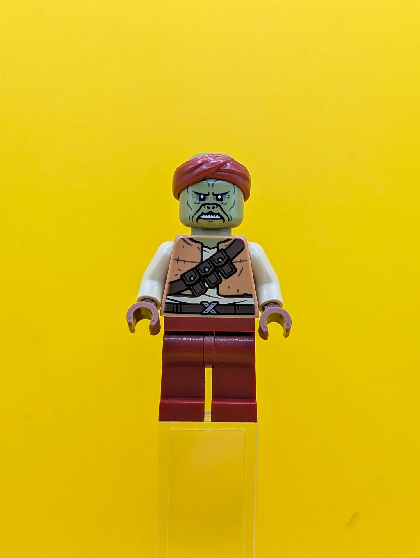 Kithaba sw1386 (Klatooinian Skiff Guard) - Medium Nougat Vest Star Wars Lego Minifigure