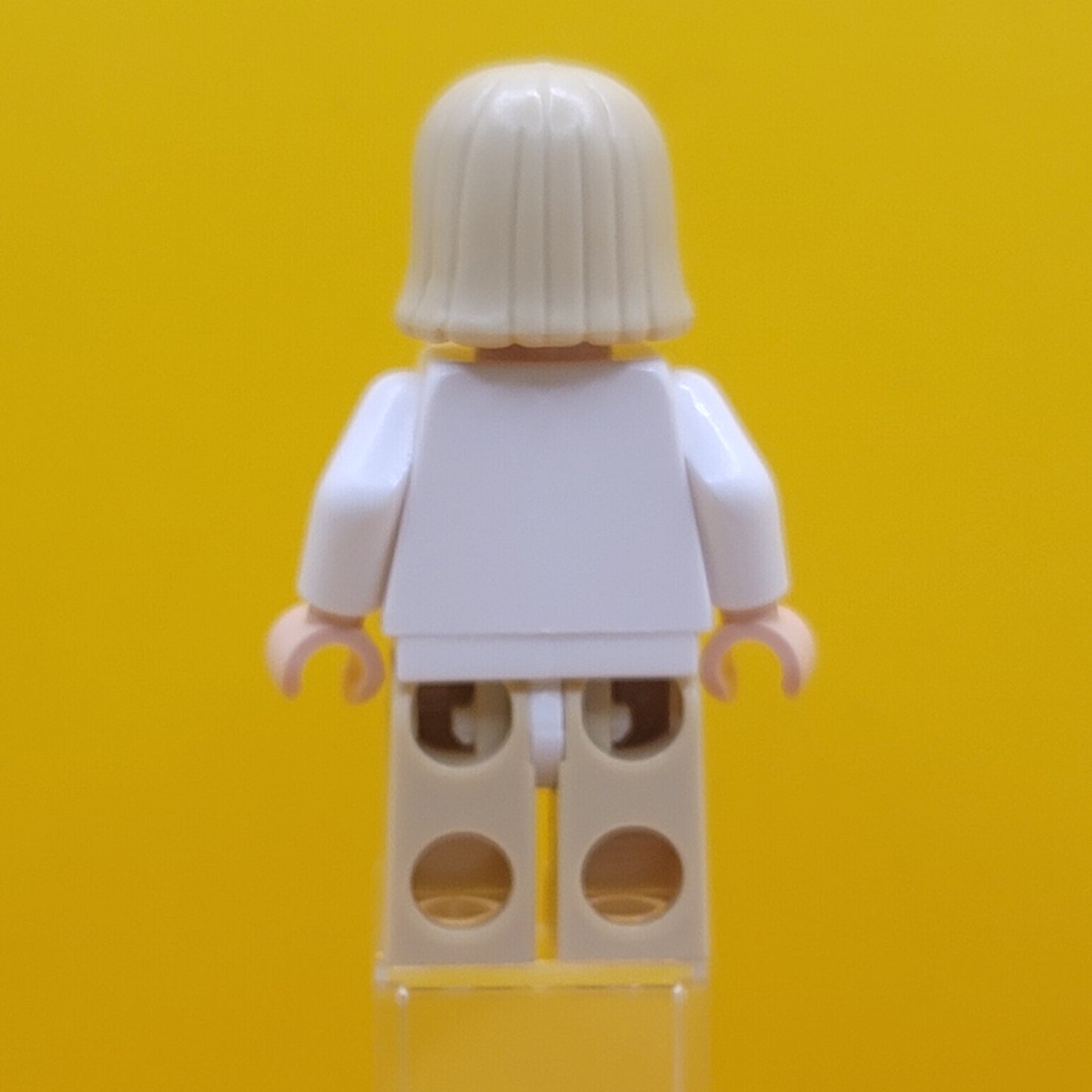 Luke Skywalker Light Nougat Long Hair White Tunic Tan Legs White Glints Minifigure Lego sw0273