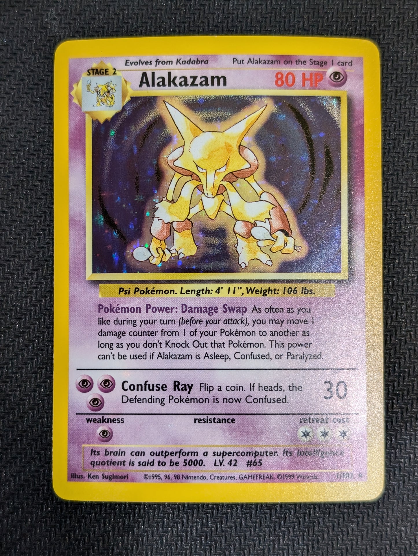 #1/102 Alakazam Base Set