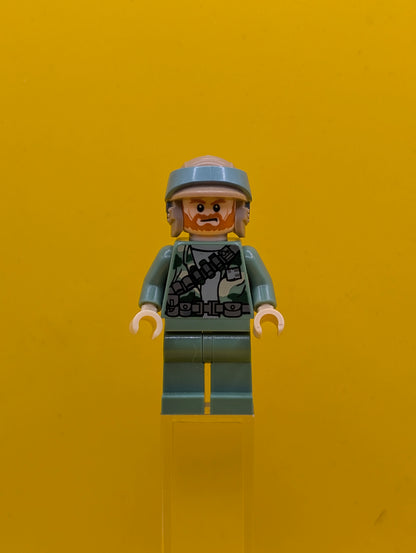 Endor Rebel Commando sw0511 Beard and Angry Dual Sided Head Star Wars Lego Minifigure