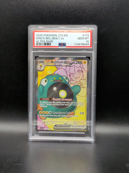 #172/159 Iono's Bellibolt ex - Journey Together PSA 10