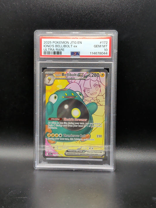 #172/159 Iono's Bellibolt ex - Journey Together PSA 10