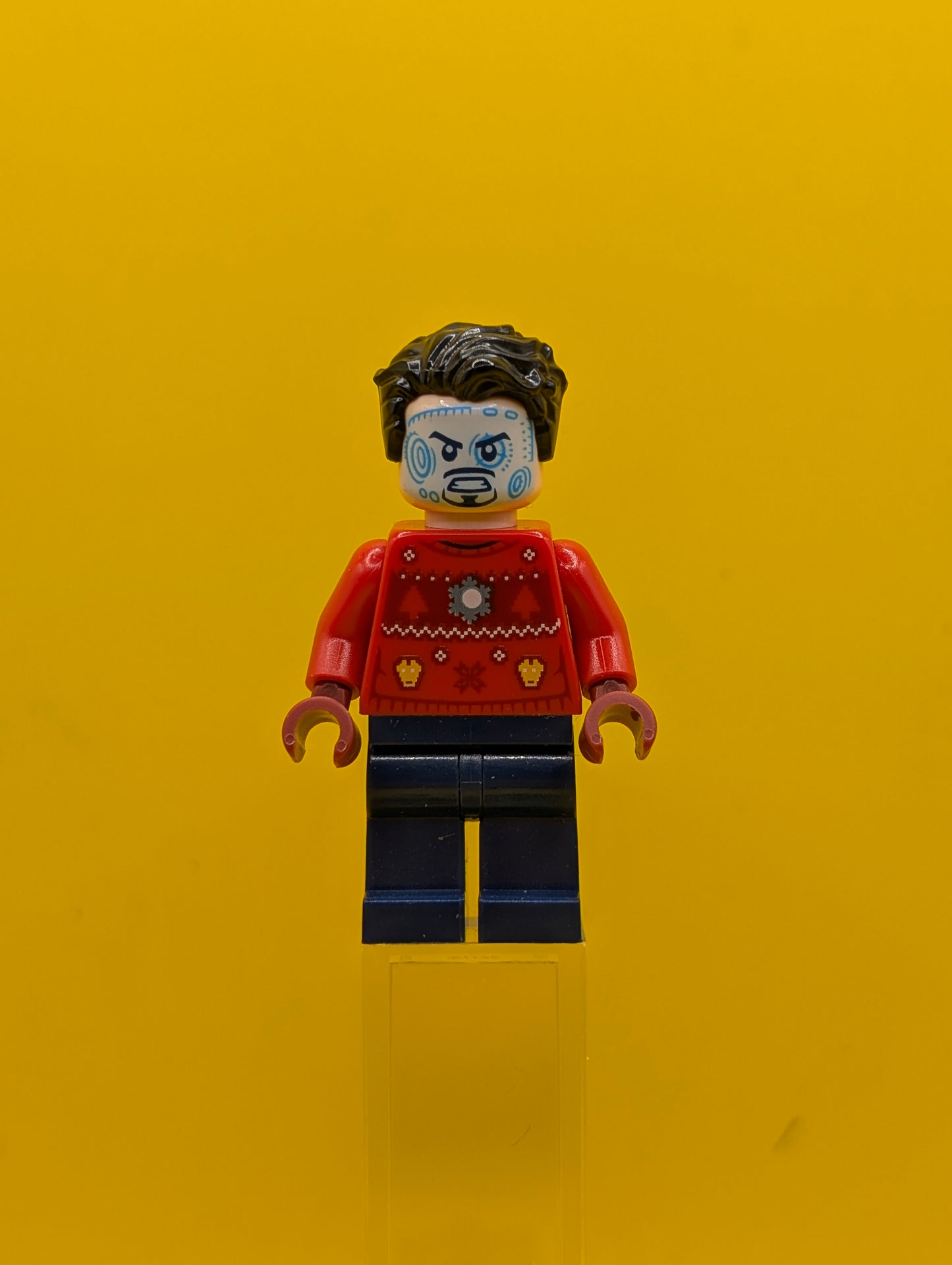 Tony Stark sh0760 Christmas Sweater Marvel Lego Minifigure