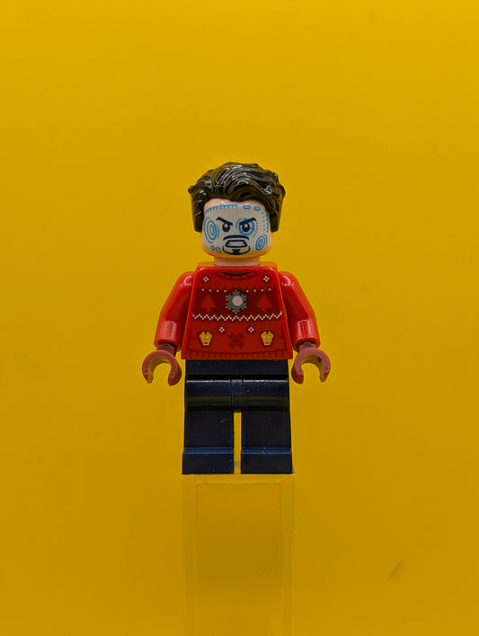 Tony Stark sh0760 Christmas Sweater Marvel Lego Minifigure