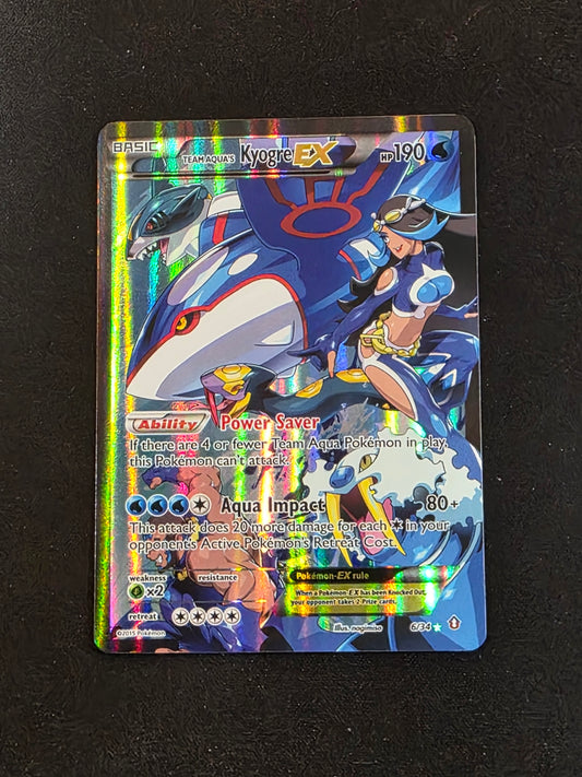 Team Aqua's Kyogre EX #6/34 Double Crisis (LP)