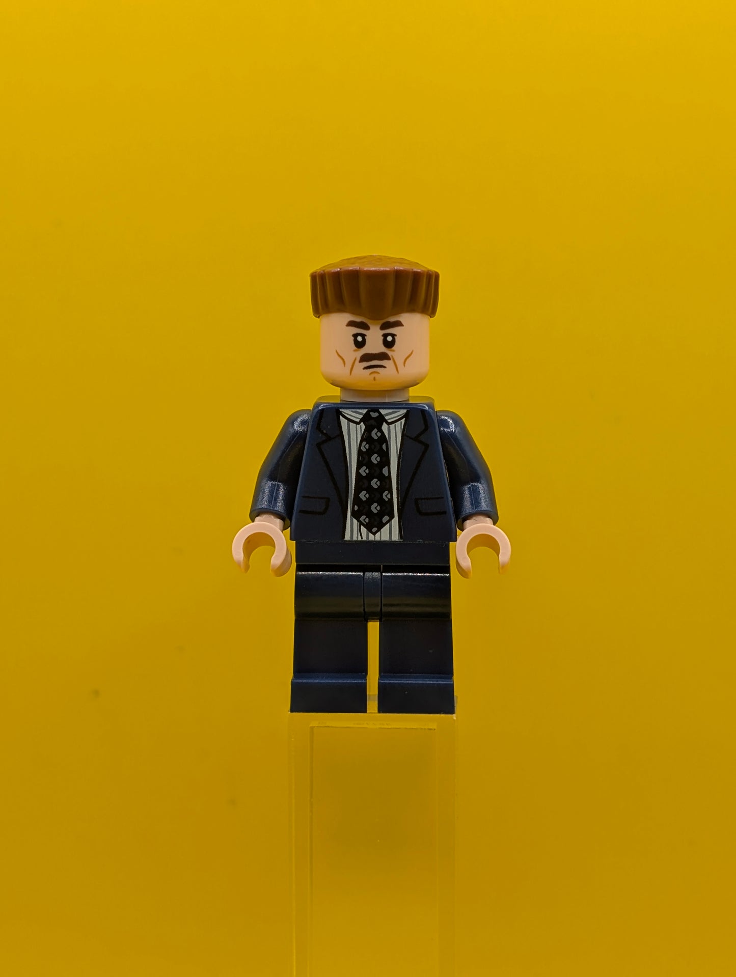 J. Jonah Jameson sh1059 Dark Blue Suit, Reddish Brown Hair Marvel Lego Minifigure