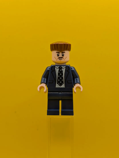 J. Jonah Jameson sh1059 Dark Blue Suit, Reddish Brown Hair Marvel Lego Minifigure