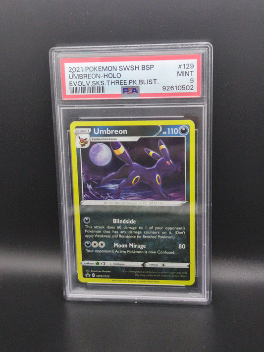 #SWSH129 Umbreon Evolving Skies PSA 9