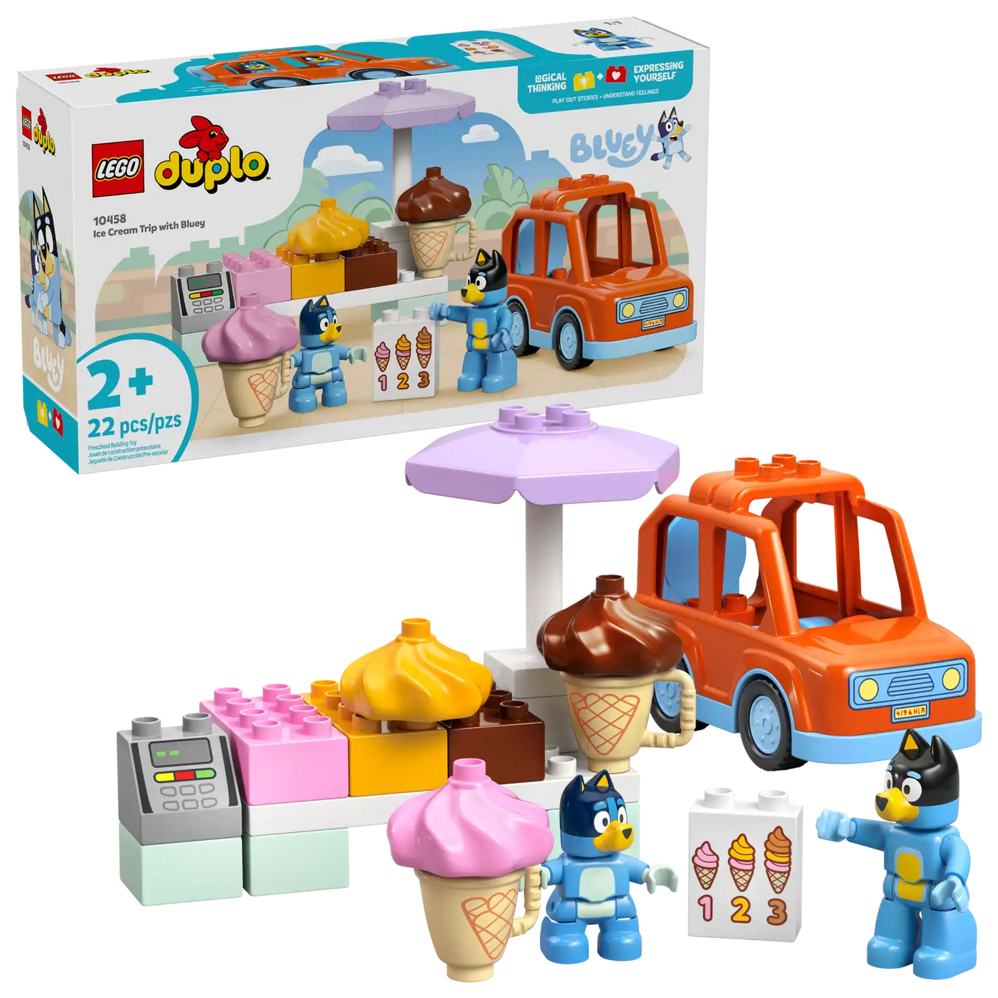 10458 Ice Cream Trip With Bluey Lego Duplo minifigure