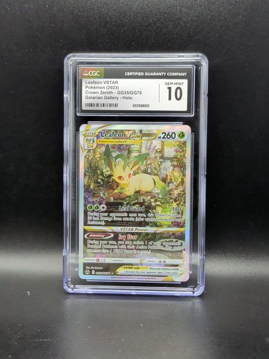 #GG35/GG70 Leafeon VSTAR - Crown Zenith: Galarian Gallery CGC 10