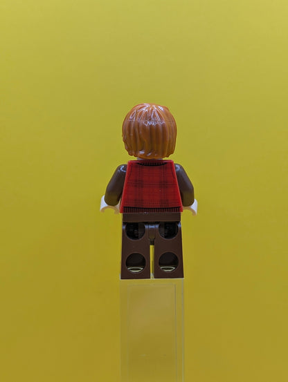 Ron Weasley hp123 Red Tartan Sweater, Reddish Brown Legs Harry Potter Lego Minifigure
