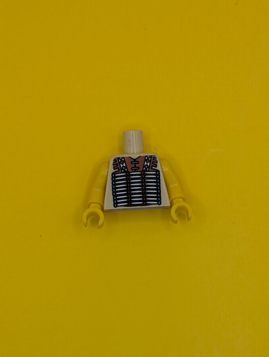 Torso Western Indians Vest Pattern / Yellow Arms / Yellow Hands 973pb0791c01 Lego