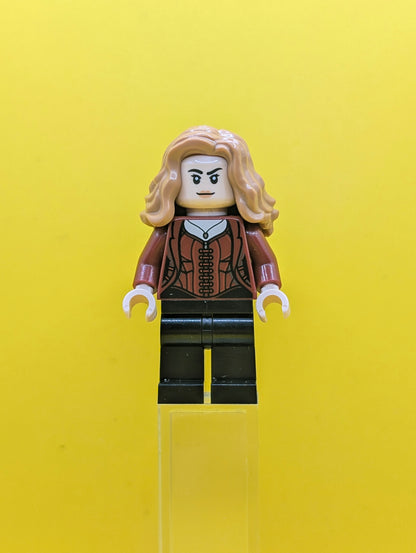 The Scarlet Witch (Wanda Maximoff) sh1018 Plain Legs, Medium Nougat Hair Marvel Lego Minifigure