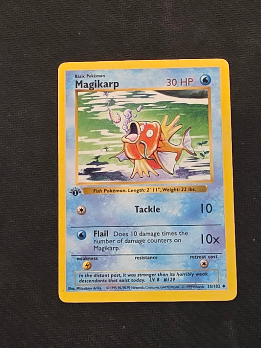 #035/102 Magikarp Base Set (1st ed, Shadowless)
