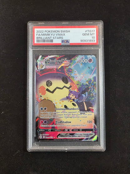 #TG17/TG30 Mimikyu Vmax Brilliant Stars PSA 10